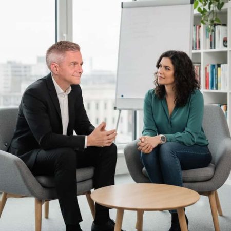 Werner Landsgesell im Coaching-Gespräch Wien